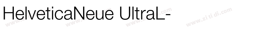 HelveticaNeue UltraL字体转换